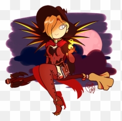 Mercy Mercy Bruja Overwatch Halloween - Witch Mercy Transparent Gif Emoji,Mercy Emoji