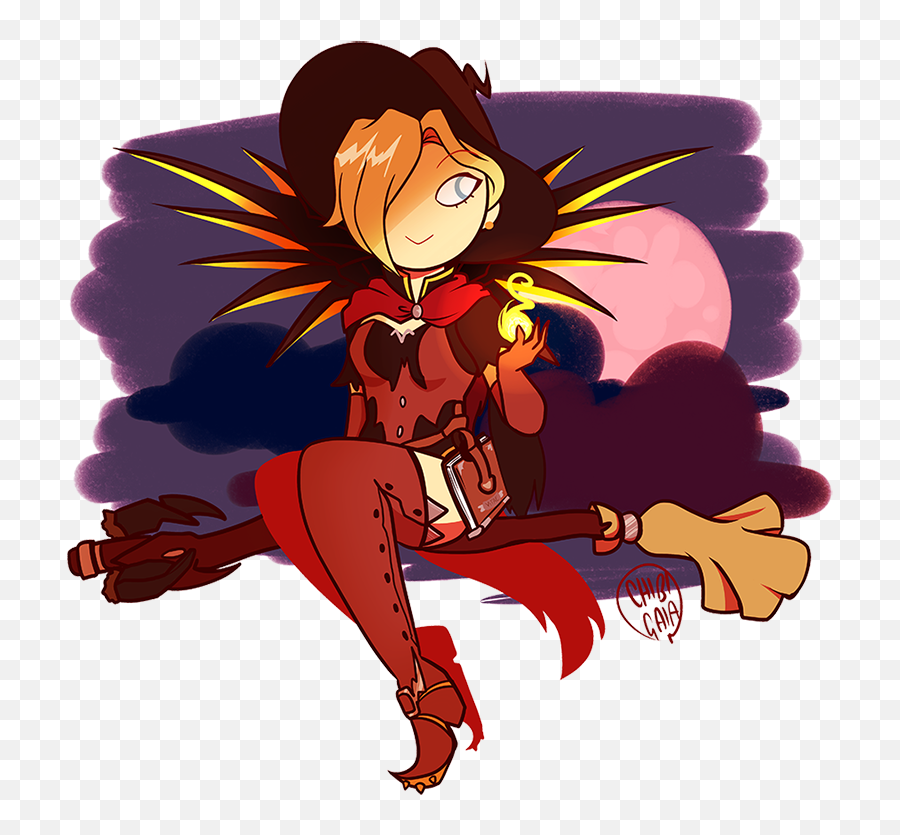 Mercy Mercy Bruja Overwatch Halloween - Witch Mercy Transparent Gif Emoji,Mercy Emoji