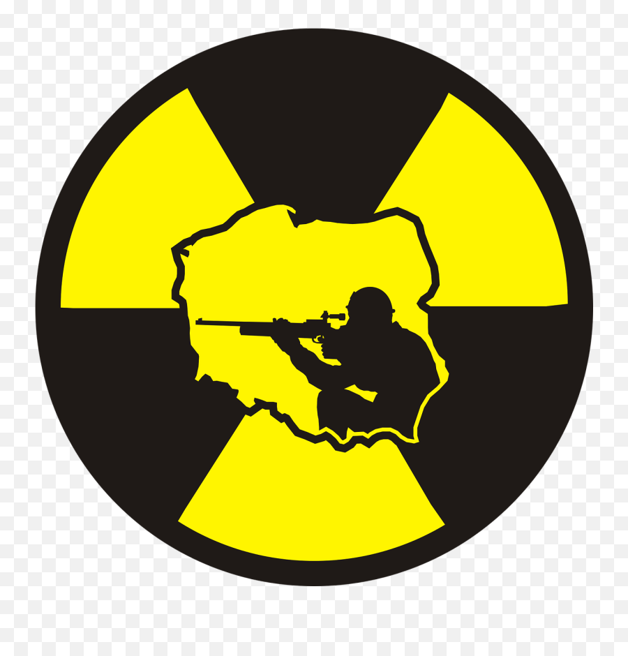 Poland Sagittarius Radioactivity Radiation Soldier - Transparent Background Radioactive Symbol Emoji,Polish Flag Emoji