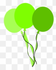 Balloons Green Birthday Party Party - Balloons Clip Art Green Emoji,Birthday Balloon Emoji