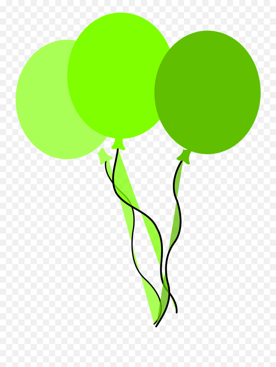 Balloons Green Birthday Party Party - Balloons Clip Art Green Emoji,Birthday Balloon Emoji