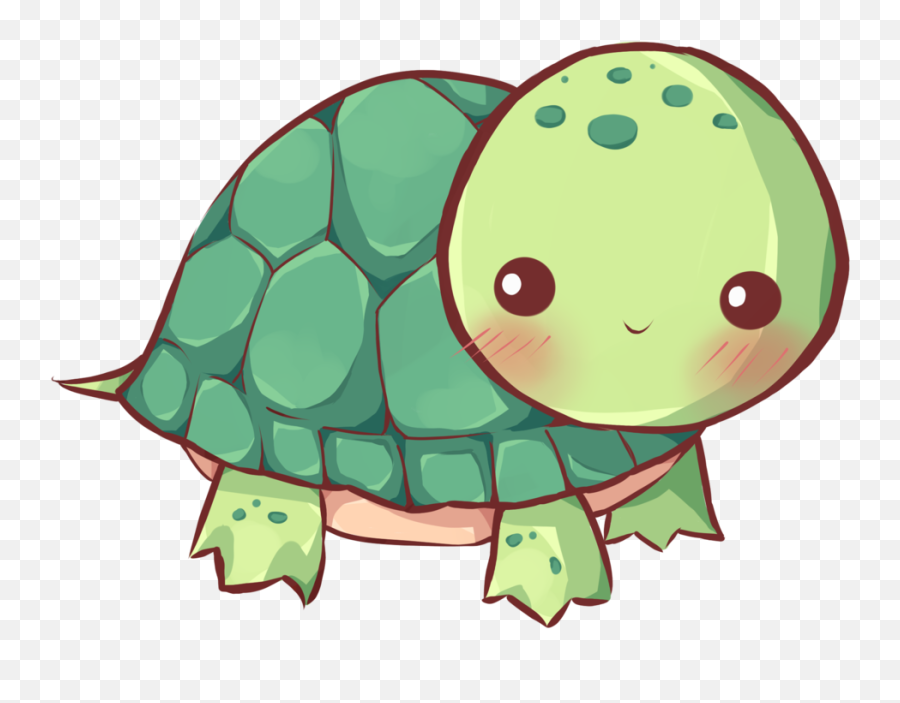 Cute Cartoon Easy Aesthetic Kawaii - Cute Turtle Drawing Emoji,Sea Turtle Emoji