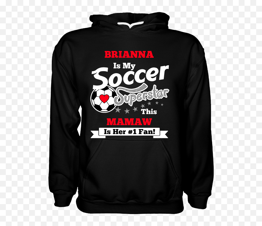 Girls Soccer Superstar Personalized - Hoodie Emoji,Soccer Emoji Shirt