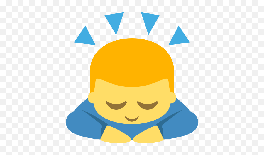 Emojione 1f647 - Person Bowing Emoji,Emoji Head