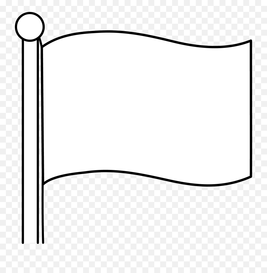 Simple Blank Flag Design Free Clip Art - Flag White Logo Png Emoji,Waving White Flag Emoji