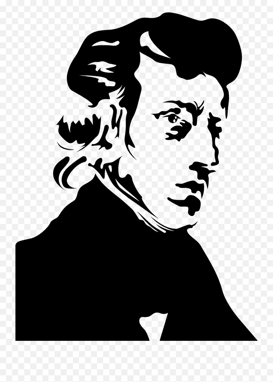 Pianist Chopin Delacroix Eugene France - Frederic Chopin Vector Emoji,Man And Piano Keys Emoji
