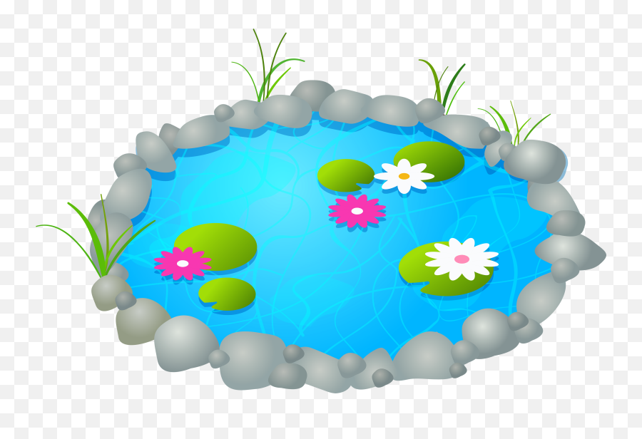Library Of House Garden Png Free - Fish Pond Clipart Emoji,Gardening Emoji