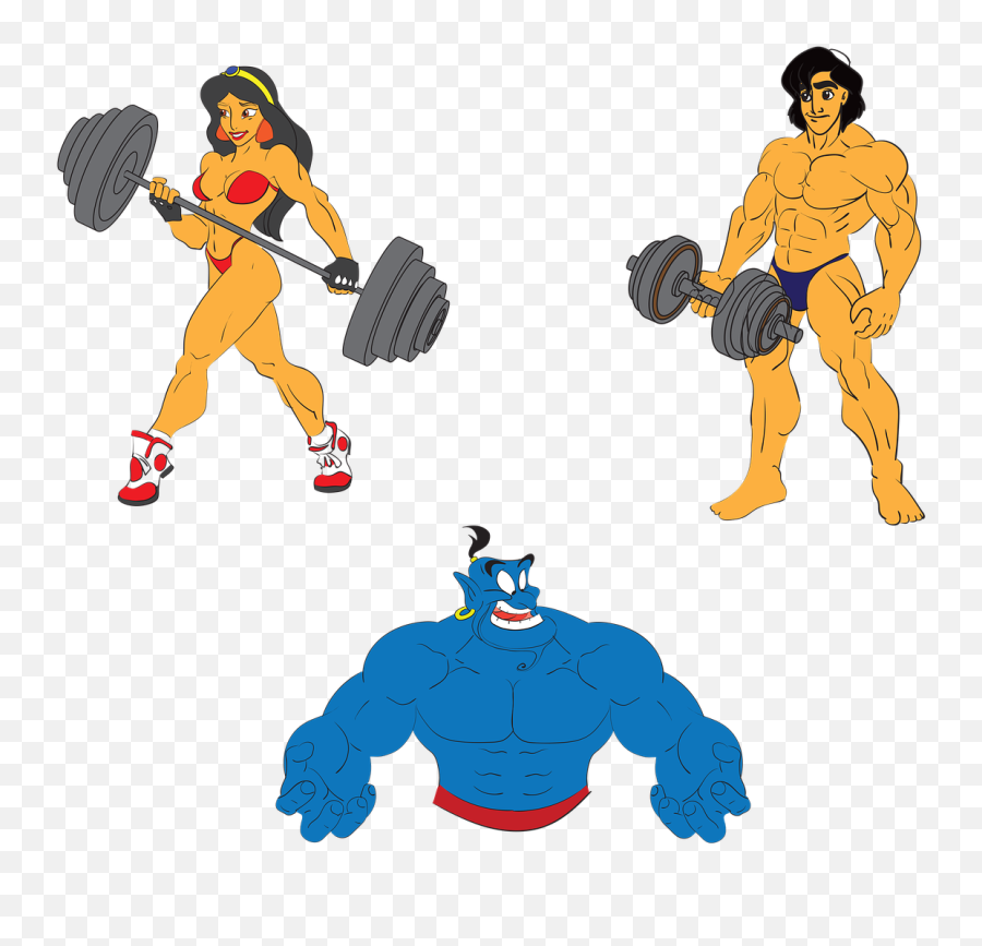 Aladdin Fitness Body Strong Athlete - Aladdin Body Emoji,Emoji Arabian Nights