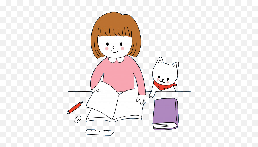 Free Trial Lesson Materials - Hire An English Tutor Niña Leyendo En Kawaii Emoji,Level 4 Emoji