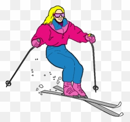 Clipart girl skiing Transparent FREE - Background Skier Emoji