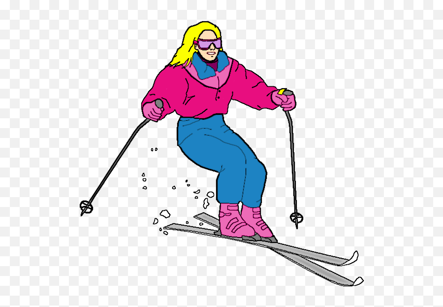 Clipart Girl Skiing Clipart Girl Skiing Transparent Free - Transparent Background Skier Transparent Emoji,Skiing Emoticon