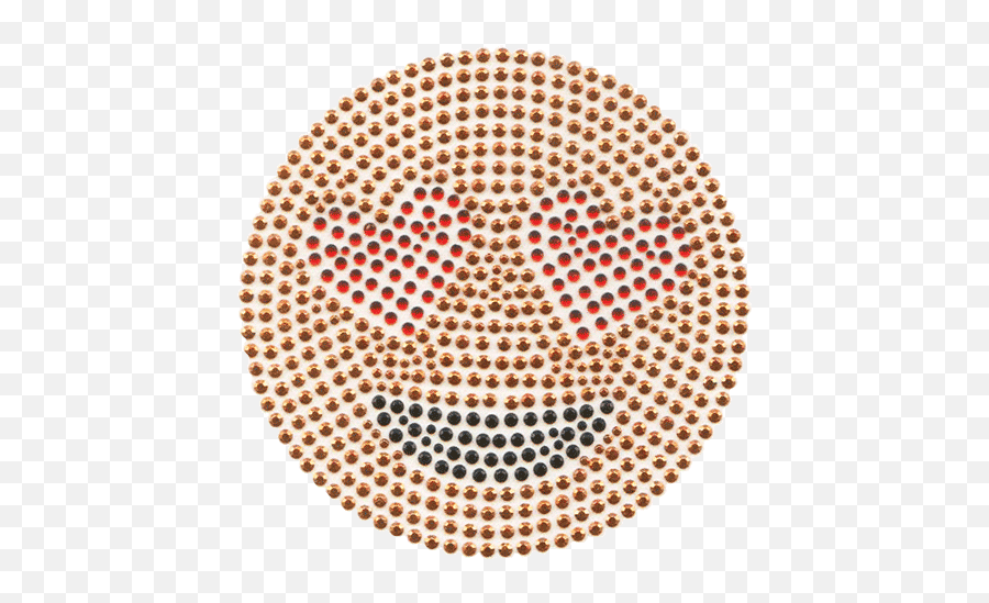 S102104 - Rhombus And Circle Patterns Emoji,Stone Face Emoji