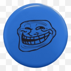 Frisbee with printing Troll face - Face Meme Small Emoji