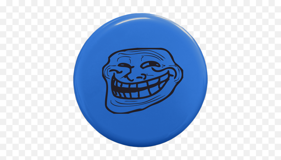 Frisbee With Printing Troll Face - Troll Face Meme Small Emoji,Emoticon Me Gusta