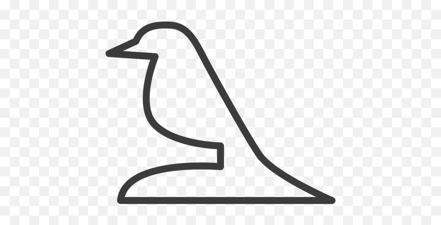 Bird Beak Pigeon Raven Divinity Stroke - Transparent Png Jeroglifico De Una Paloma Emoji,Raven Emoji