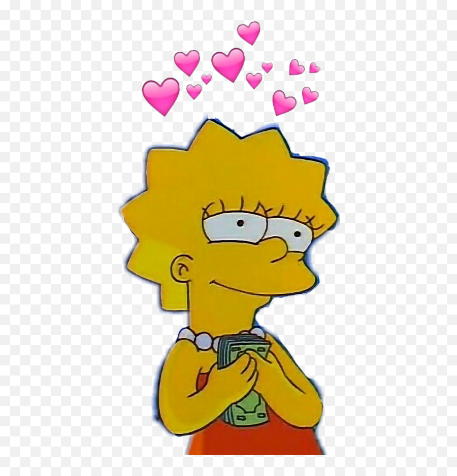 Simpsons - Aesthetic Lisa Simpson Png Emoji,Simpsons Emojis