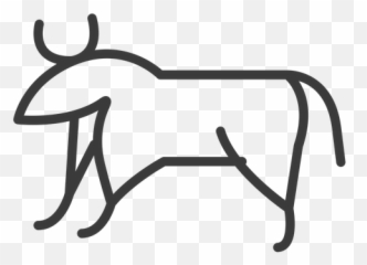 Bull cow horn isis fat cattle stroke - Transparent PNG u0026 SVG Bovinae Emoji