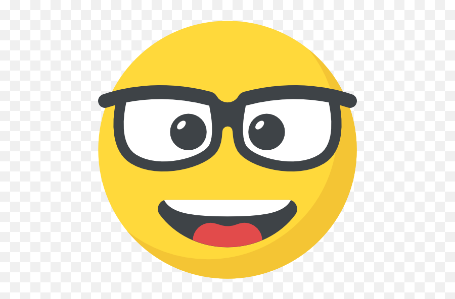 Nerd - Smiley Boss Face Emoji,Nerd Emoticons