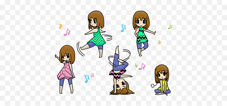 Free Anime Manga Illustrations - Dibujos De Anime Para Dibujar Facil Kawaii Emoji,Anime Girl Emoji