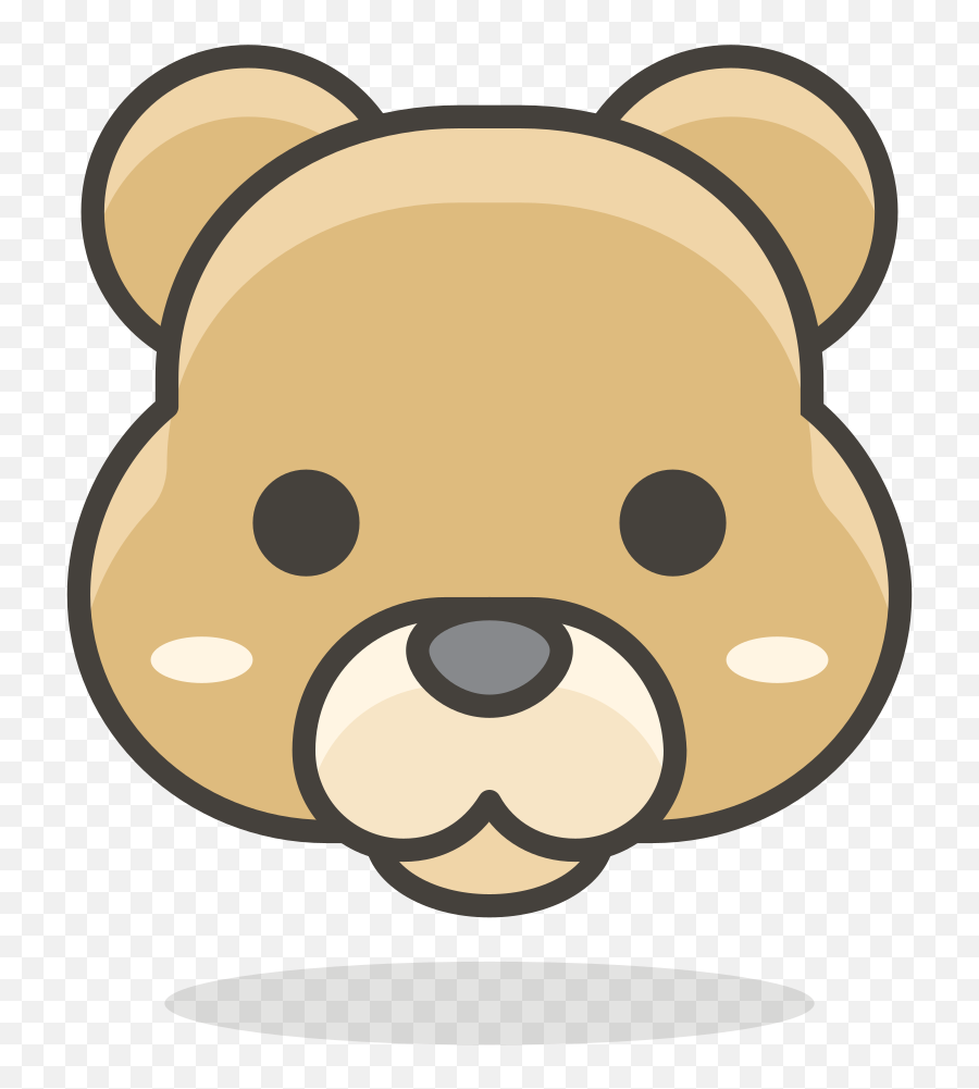 476 - Bear Face Cartoon Emoji,Bear Face Emoji