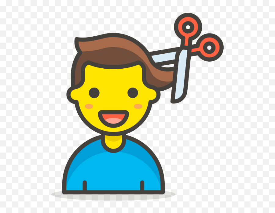 Download Hd Man Getting Haircut Emoji - Family Emoji,Singer Emoji