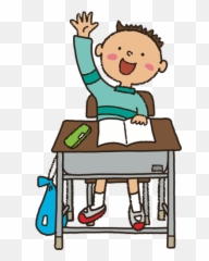 Raised Hand Student Vector Image - Student Raising Hand Cartoon Emoji,Raise Hand Emoji