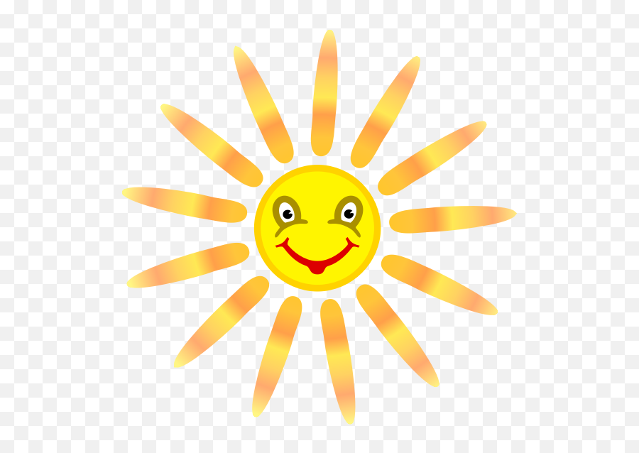 Sun - Sun Coloured Emoji,Sun Emoticon