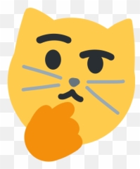 Wondering Kitty - Thinking Emoji Noose
