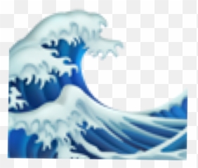 Waves Emoji Iphone - Transparent Background Aesthetic Emoji Png,Waves Emoji