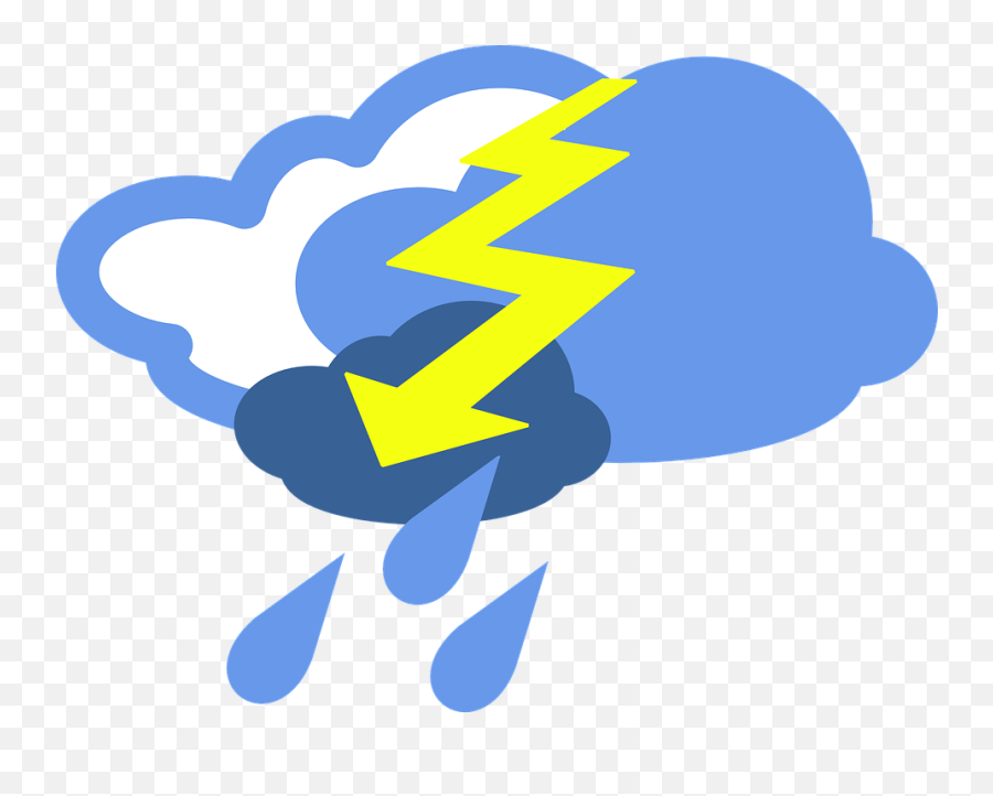 Free Lightning Thunder Vectors - Severe Weather Clipart Emoji,Lightning Emoji