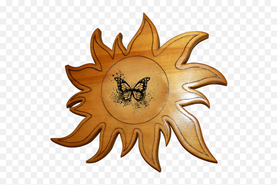 Sun And Butterfly Free Stock Photo - Emblem Emoji,Rain And Sun Emoji