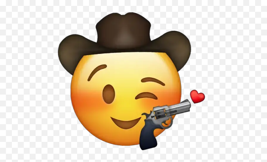 Emoji Jeans Stickers For Whatsapp - Transparent Cowboy Emoji Png,Gun To Head Emoji
