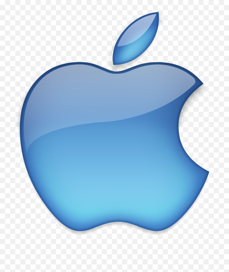 Awesome Apple Logo - Apple Logo Blue Emoji,Apple Logo Emoji