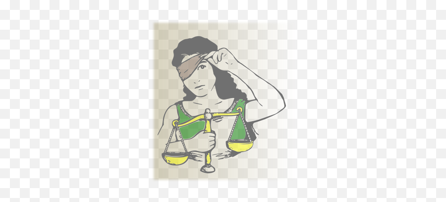 Woman And Measuring Scale - Justice Is Blind Meme Emoji,Justice Scales Emoji