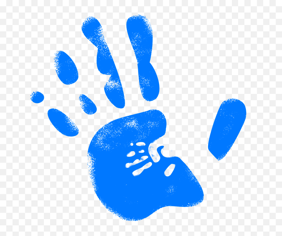 Hand Reprint Handprint - Color Hand Print Png Emoji,Girl Magnifying Glass Globe Emoji
