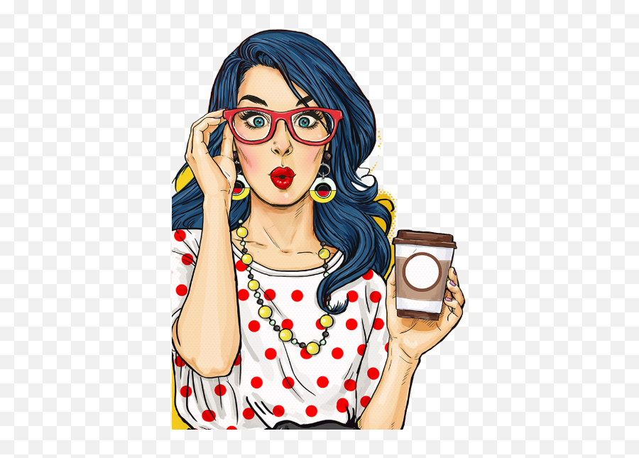 Largest Collection Of Free - Toedit Popper Stickers On Picsart Pop Art Girl With Coffee Cup Emoji,Popper Emoji