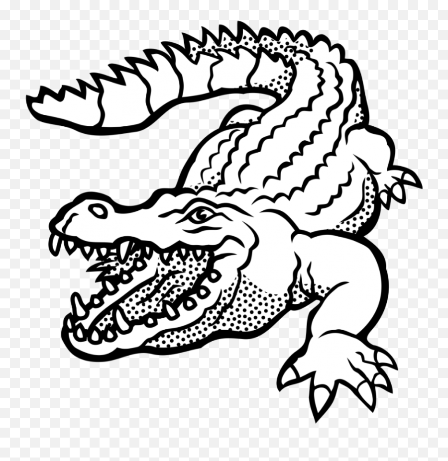 The Daily Chomp Gator Joke Of The Day - Wild Animals Clipart Black And White Emoji,Gator Emoji