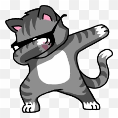 Kitten Hoodie Dab Cat Download Hd Png - Dabbing Cat Emoji,Dabbing Emoticon