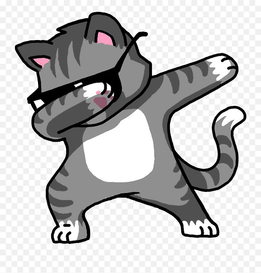 Kitten Hoodie Dab Cat Download Hd Png - Dabbing Cat Emoji,Dabbing Emoticon