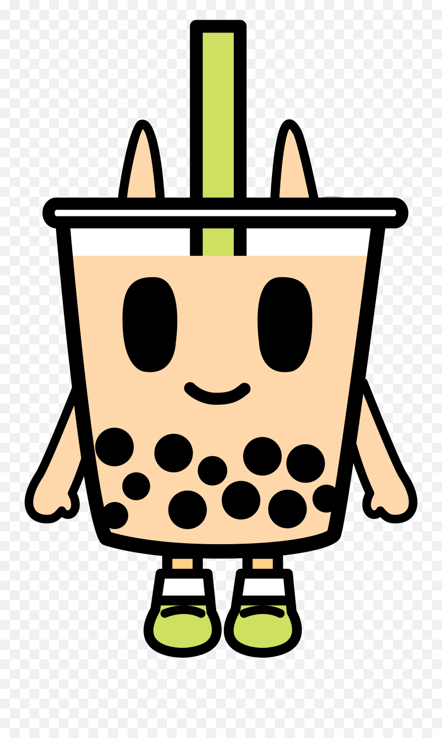 Boba Bob - Cartoon Milk Tea Png Emoji,Boba Emoji