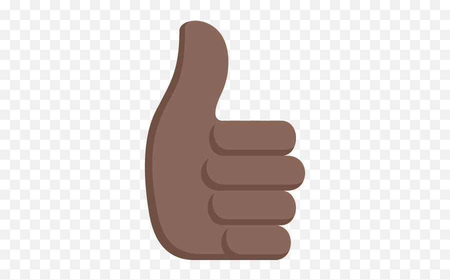 Thumbs Up Sign Dark Skin Tone Emoji Emoticon Vector Icon - Thumbs Up Icon Dark Skin,Emoji Thumbs Up