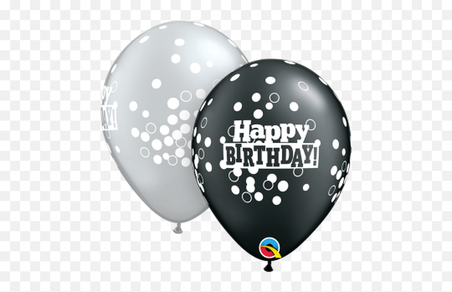 Balloons - Latex Balloons Birthday Balloons Page 1 Wrb Qualatex Happy Birthday Latex Balloons Emoji,Confetti Ball Emoji