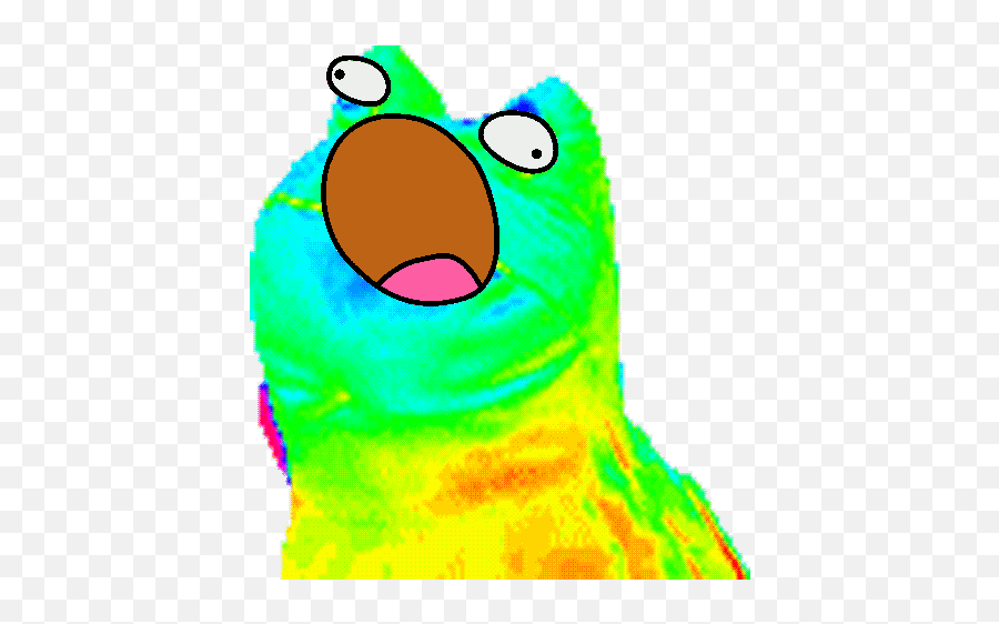 Top Message Received Stickers For Android U0026 Ios Gfycat - Dancing Rainbow Bird Gif Emoji,Frog Face Emoji
