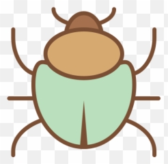 Bug Icon - Free Download PNG and Vector Easy Stink Drawing Emoji