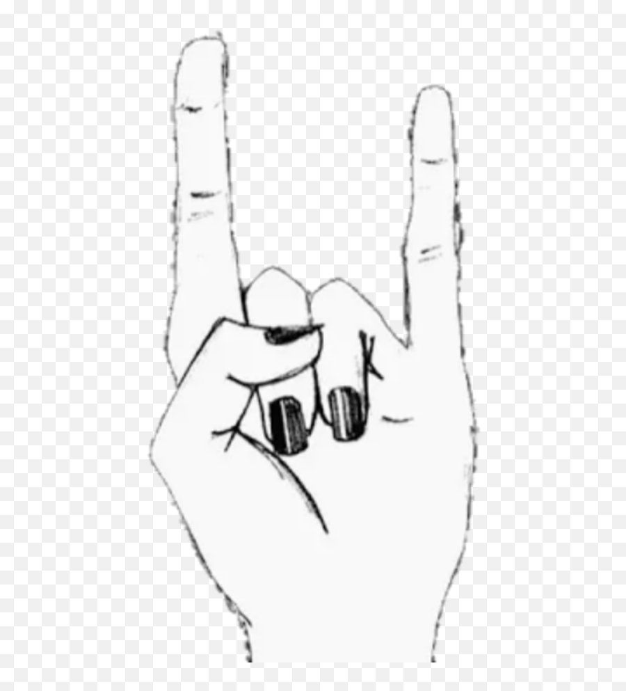 Freetoedit Punk Rock - Rock Hand Emoji,Punk Rock Emoji