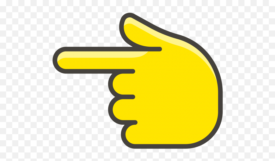 Backhand Index Pointing Left Emoji - Clip Art,Finger Pointing Right Emoji