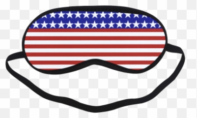 Usa Patriotic Stars Stripes Sleeping - Mask Png Art Emoji