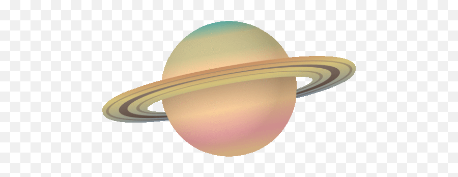 Ringed Planet Nature Gif - Vertical Emoji,Saturn Emoji