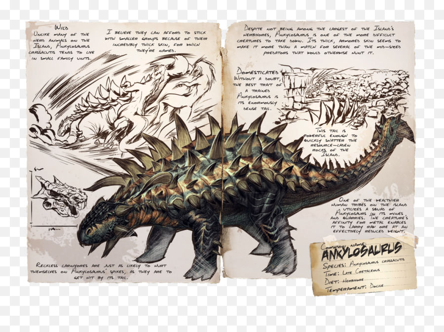 Ankylosaurus - Official Ark Survival Evolved Wiki Animal Figure Emoji,Dinosaur Emoticons