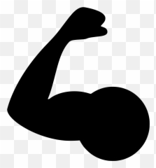Biceps Muscle Arm Silhouette - Icone Bras Png Emoji